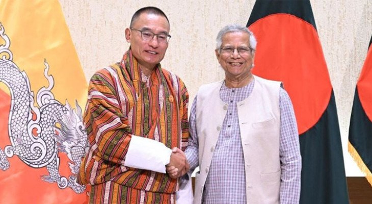 আমাদের ভবিষ্যৎ একই সুতোয় গাঁথা: ভুটানের প্রধানমন্ত্রীকে প্রধান উপদেষ্টা